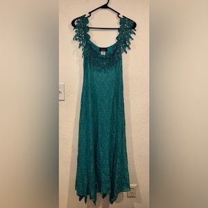 Teal/Blue Western Vonda D’s Formal Lace Dress